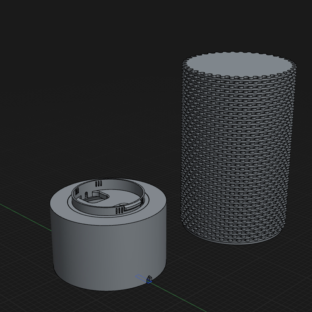 weave pattern cylinder lamp